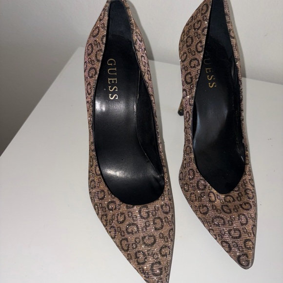 GUESS Women's Rhinestone Patterned Heels - Picture 2 of 4